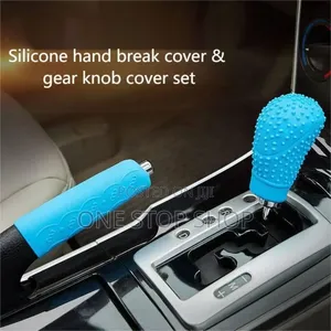 Blue Handbrake Gear Silicone Cover Protection Improved Grip