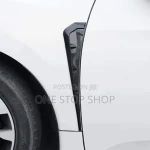 2pc Long Carbon Fiber Look Side Air Outlet Moulding Covers
