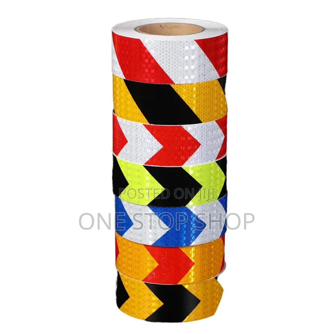 25m Reflective Warning Chevron /Arrow Pattern Tapes