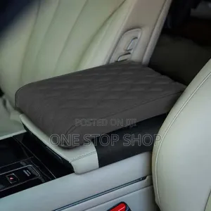 Brown Armrest Pad Diamond Stitched