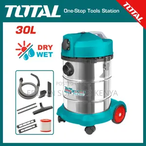 Total Wet and Dry Vacuum Cleaner 30l Stainless 1400watts 30 Litres