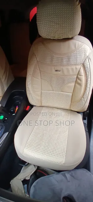 Baije Wooven Pattern Section With Leather Parts Seat Covers 5 Seater