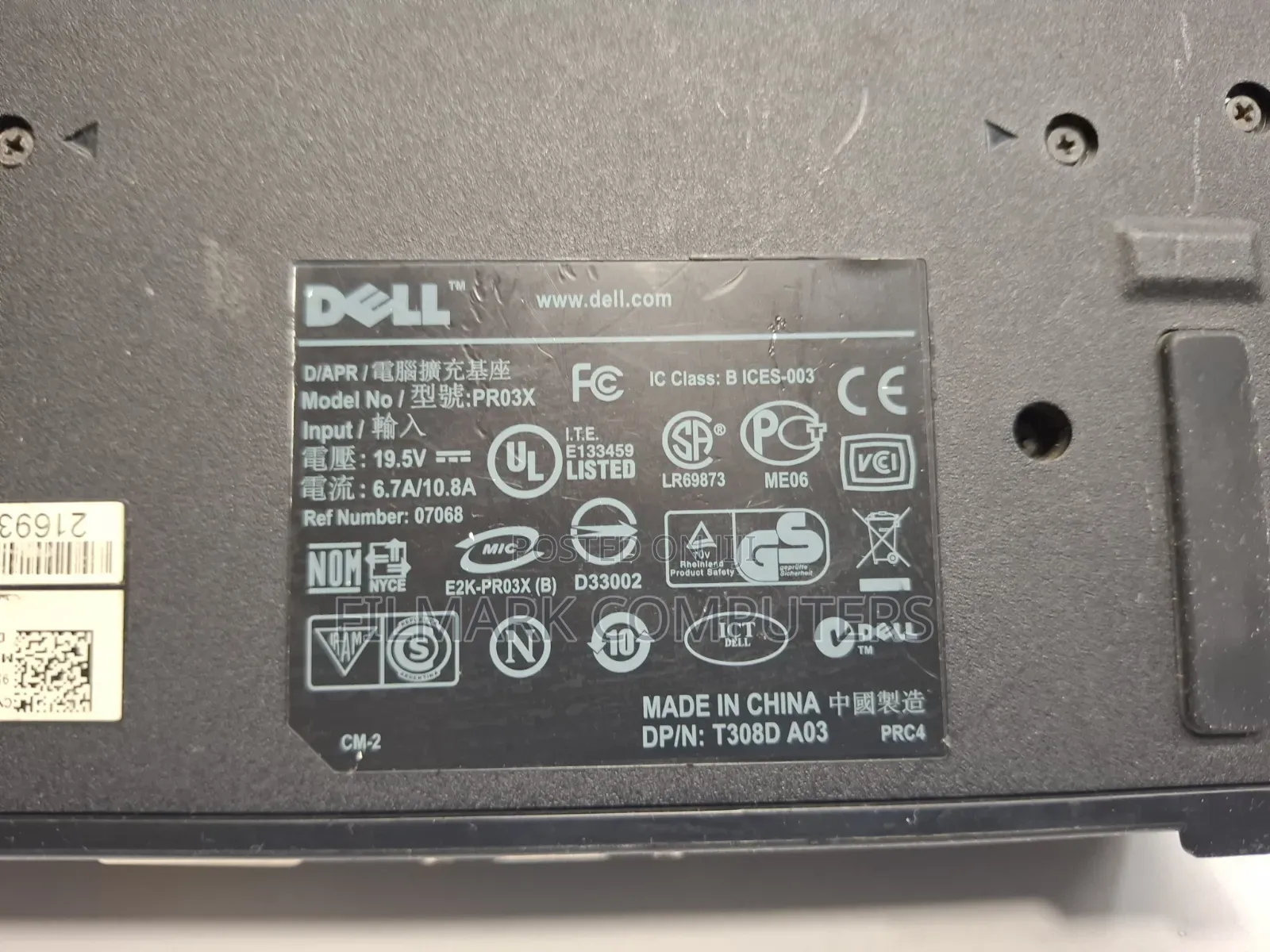 Genuine Dell Pr03x Usb 2.0 Docking Station E-Port Plus Replicator