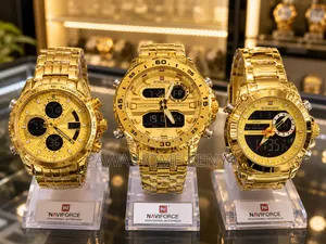 Naviforce Mettalic Golden Watch