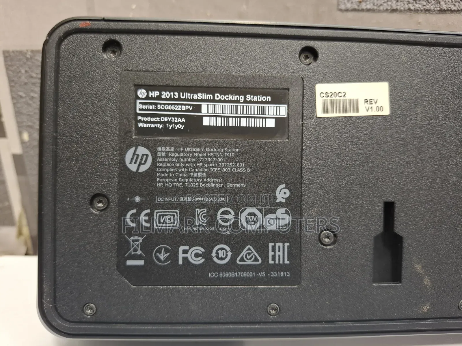 Hp 2013 Ultraslim Docking Station (D9y32aa)