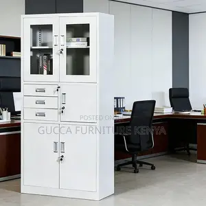 Steel 2-Door Storage Safe Office Cabinet