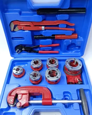 Multi-Size Ratchet Die Set + Plumbing Tools Combo