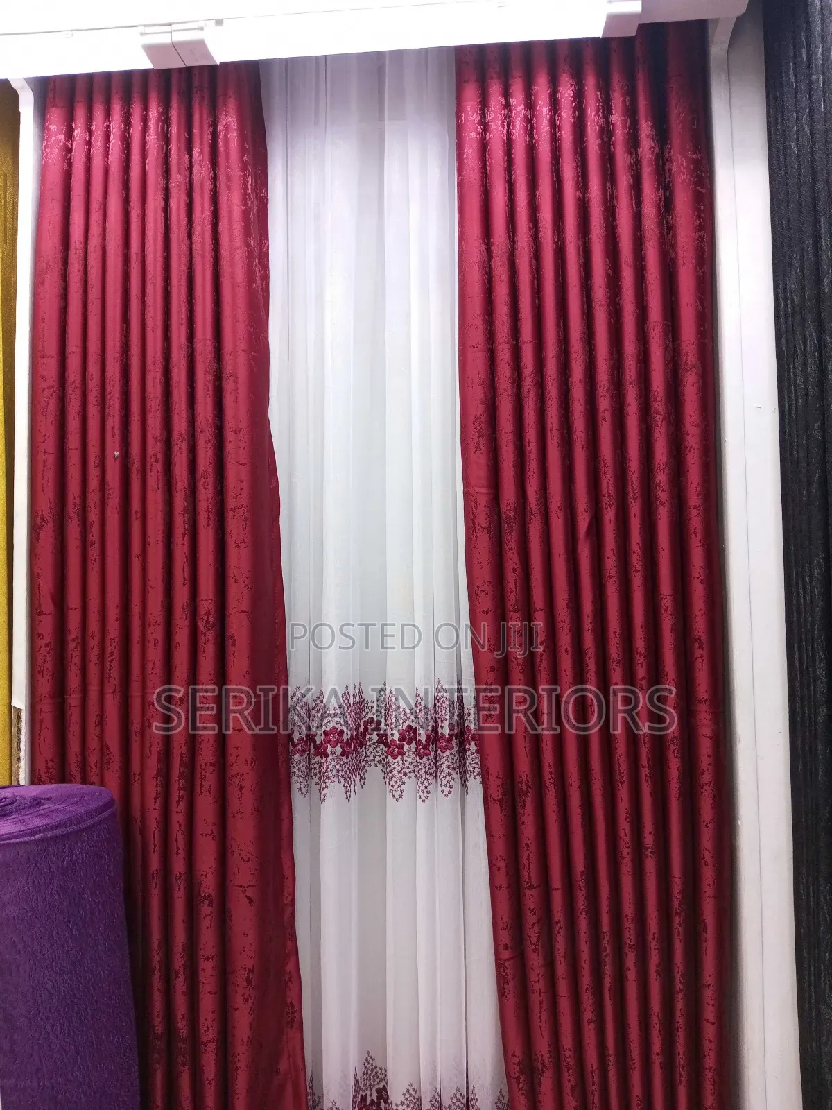 Heavy Maroon Curtains Curtains Environmental Friendly Robertson's