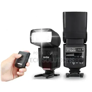 Clean Godox Tt520 Speedlite – Tested Working 100% (Includes Stand)