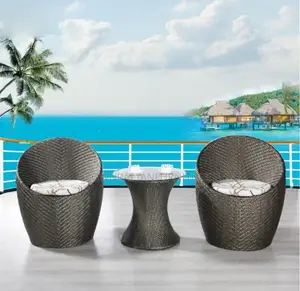 Coconut Shaped Rattan Furnitures Set