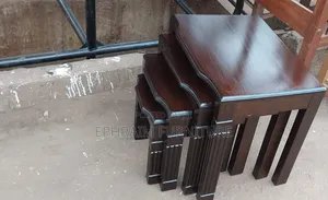 Mahogany Set of 4 Nesting of Stools for Sale