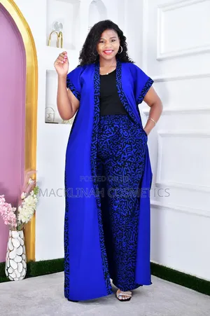 Ankara 2-Piece Set - Kimono + Pants - Kitenge 2-Piece