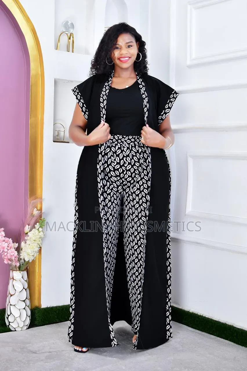 Ankara 2-Piece Set - Kimono + Pants - Kitenge 2-Piece