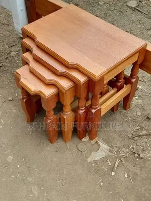 Mahogany Nesting Stools for Sale