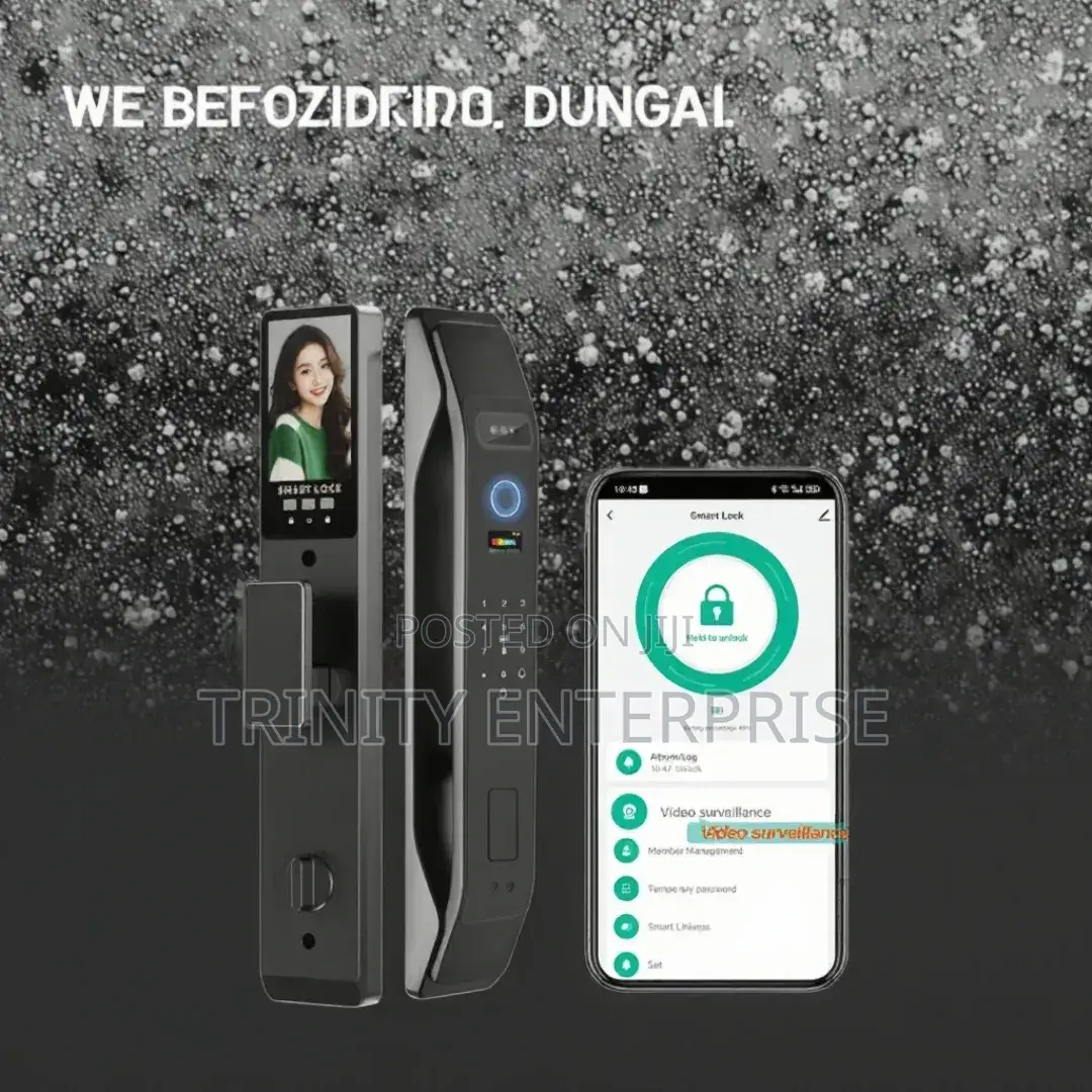 3d Face Recognition Smart Door Lock With Camera Tuya Wifi Biometric