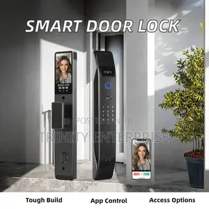 Smart Door Lock With Camera Cat Eye Remote Vedio Card Unlock Tuya Wifi
