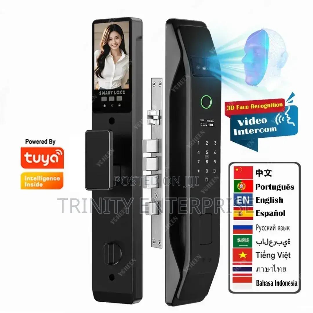 Smart Lock With Tuya Wifi 3d Face Recognition Fingerprints