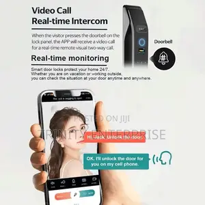 Smart Door Lock Anti Theft Door Lock Fully Automatic 3d Face Hd Camera