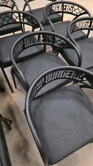 Ravishing Black Restaurant Seats