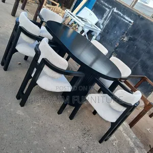 Premium Dark Chocolate 6-Seater Dinning Table for Sales