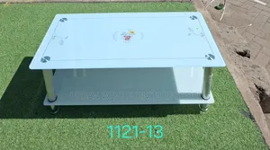 Office Cocktail White Glass Table