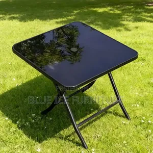 Square Foldable Black Table