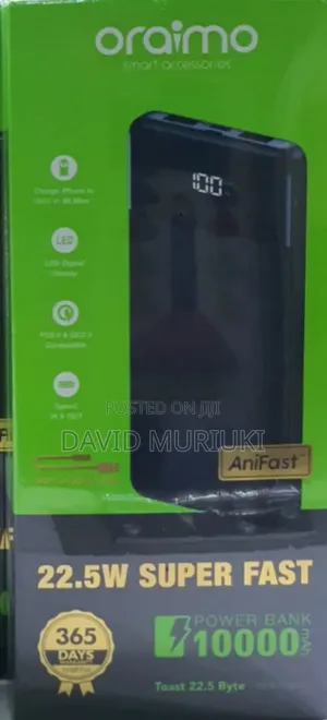 Oraimo Toast 22.5 Byte Opb-7100q 10,000mah 22.5w Power Bank