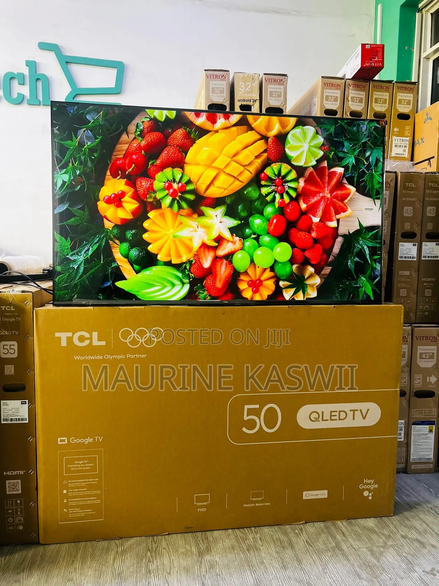TCL Qled 50”T6d Google