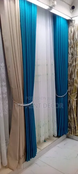 Fully Stitched Window and Door Curtains With Eyelates