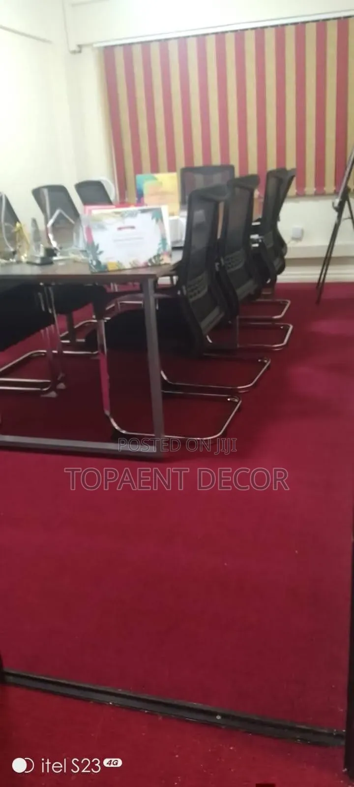 Maroon Modern Design Carpeting Delta 4mm Thick Wall to Wall Carpets