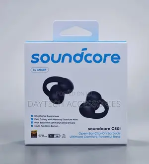 Anker Soundcore C50i Open Ear Clip on Earbuds Black D1101h11