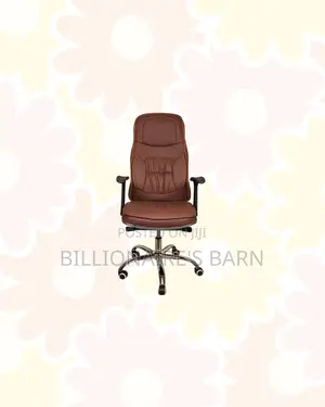 High-Quality Leather Chair High Back Padded Armrest Now in Stock