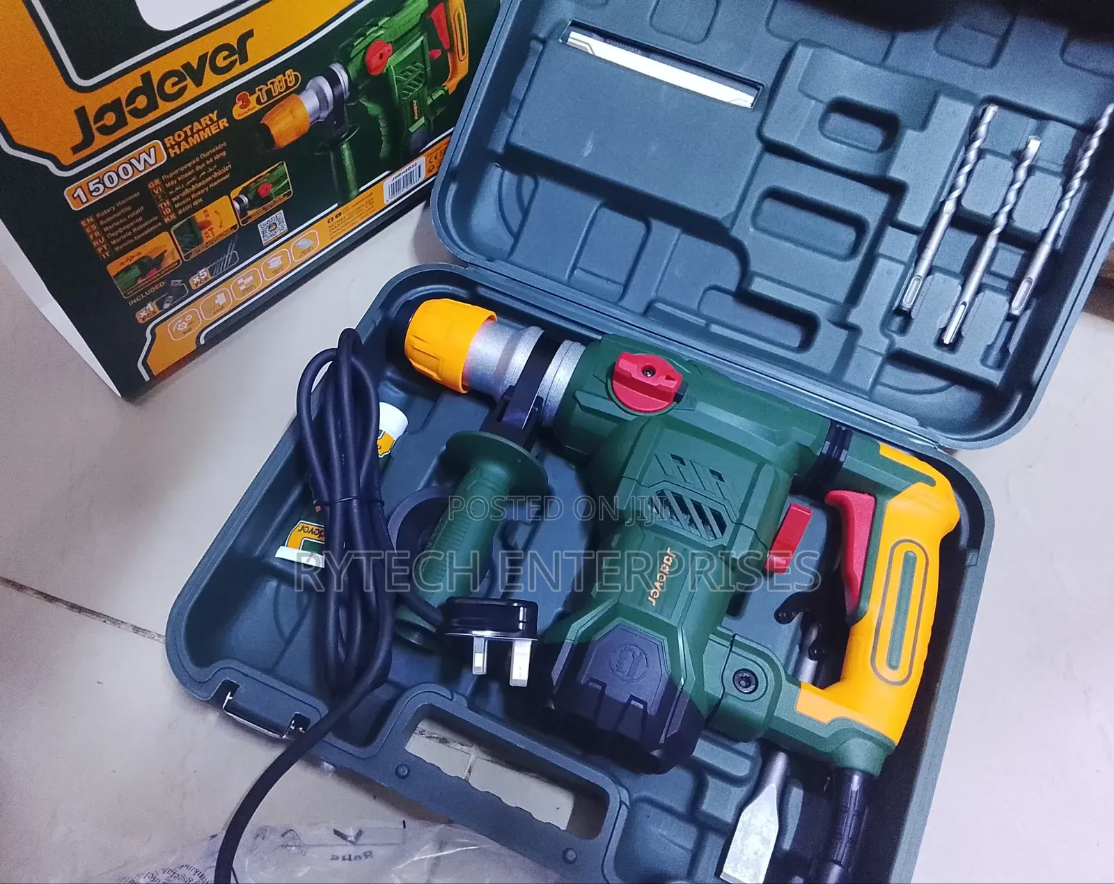Jadever 1500watts Rotary Hammer Drill