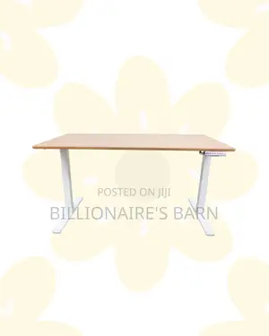 Dual Motor Electric Standing Desk Ergonomic Workstation Walnut