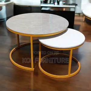 Coffee Table; Round Talemoh Coffee Table Set