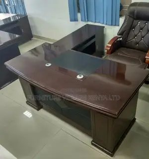 1800mm Mahogany Boss L-Shaped Writing Table