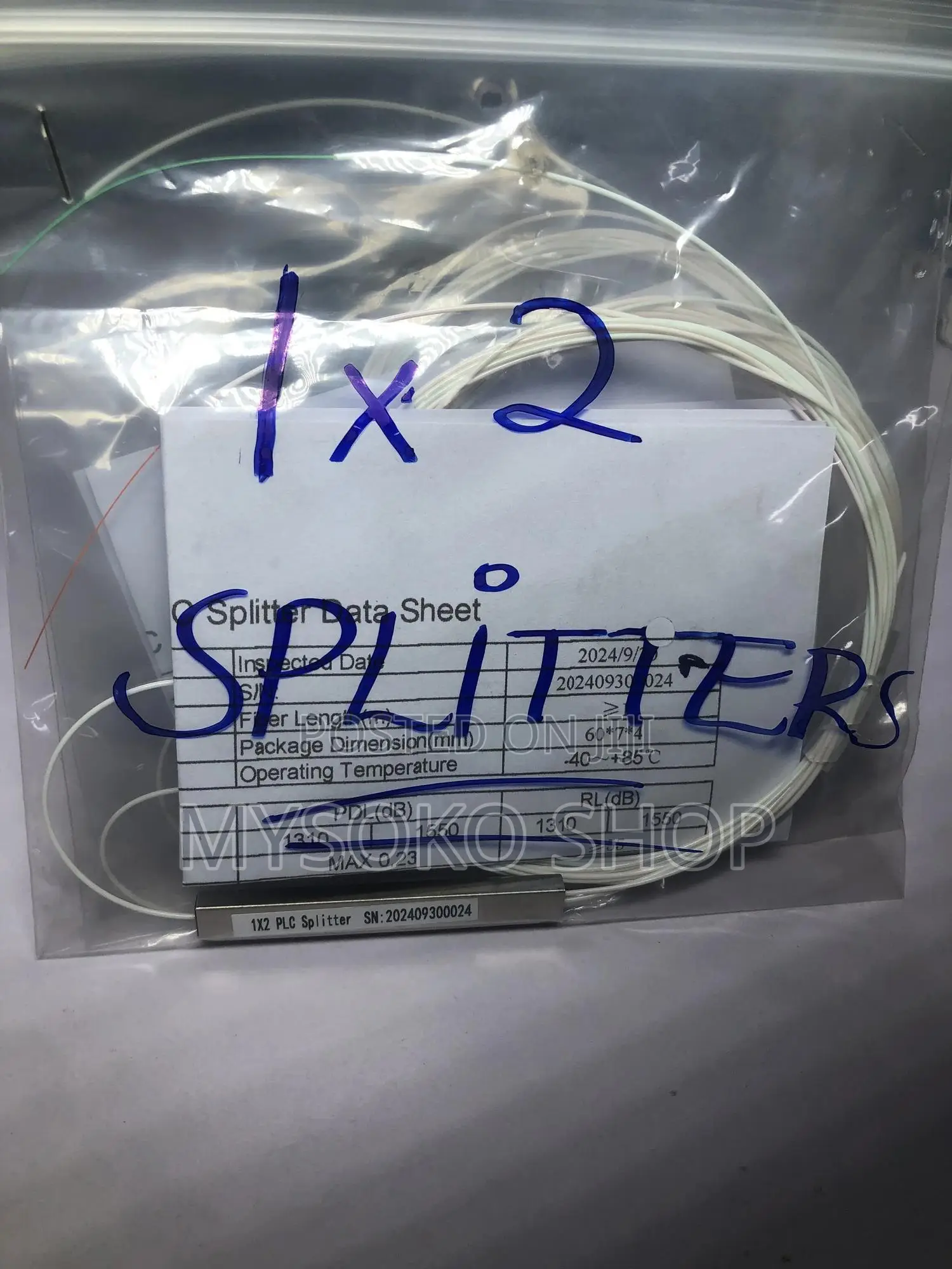 1x2 Fiber PLC Splitter