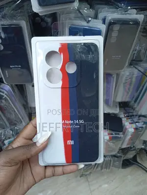 Redmi Note 14 5g Silicone Phone Case Red, White, and Blue Design