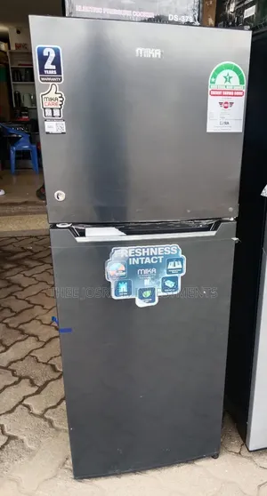 Dark Silver Mika Refrigerator 138 Litres Double Door