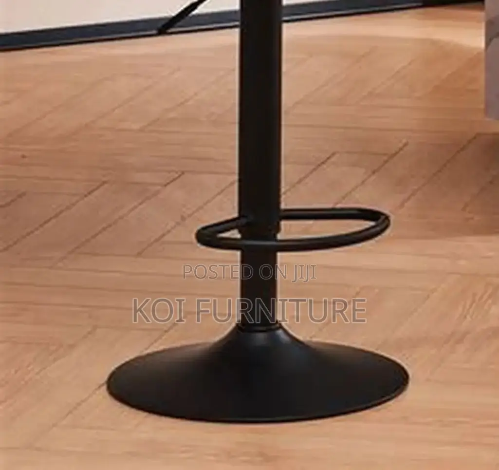 Barstools; Walouf Adjustable Leather Swivel Barstools