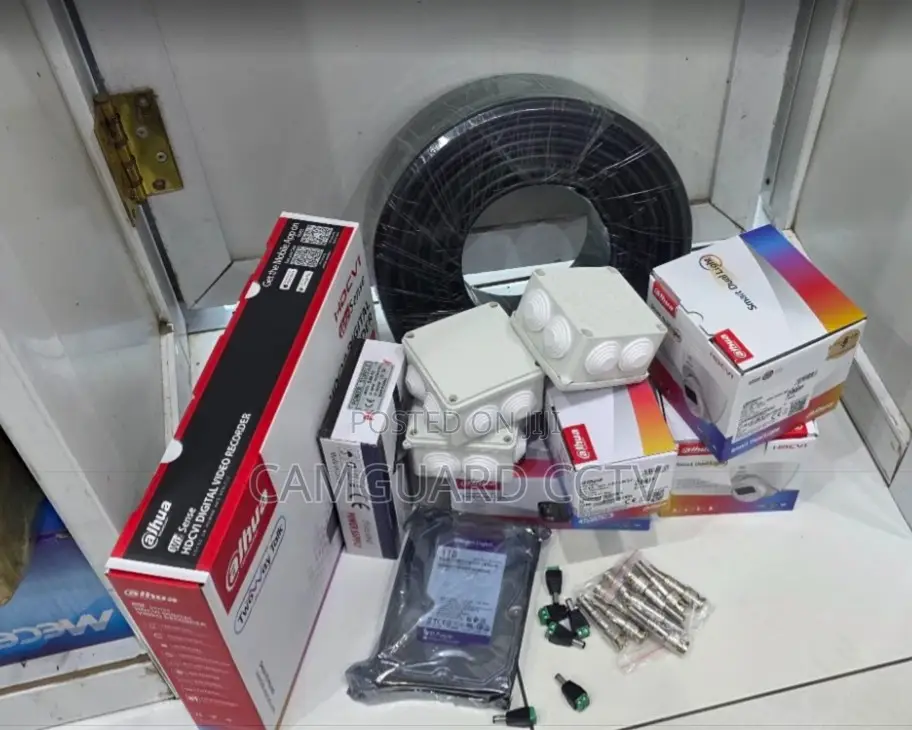 Dahua CCTV Starter Kit With Dvr, 4 Cameras HDD