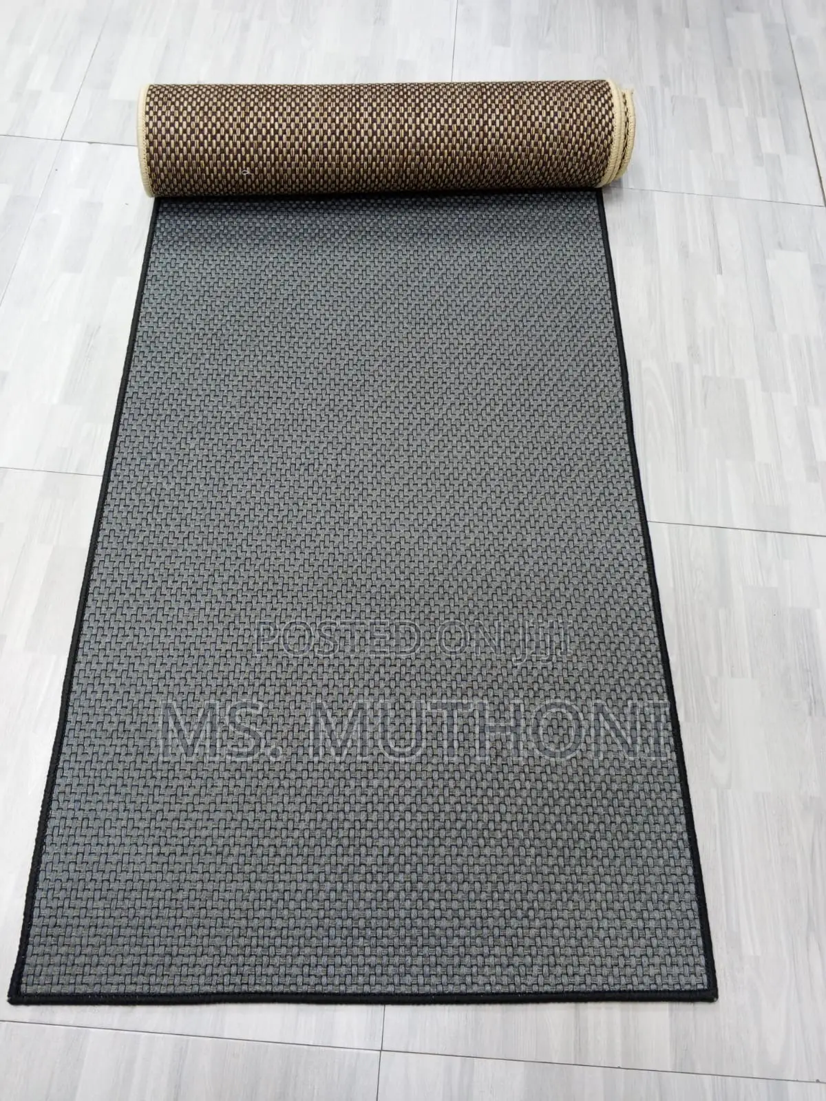 Solid Color Dirt Trapper Doormats Featuring a Non-Slip Backing.