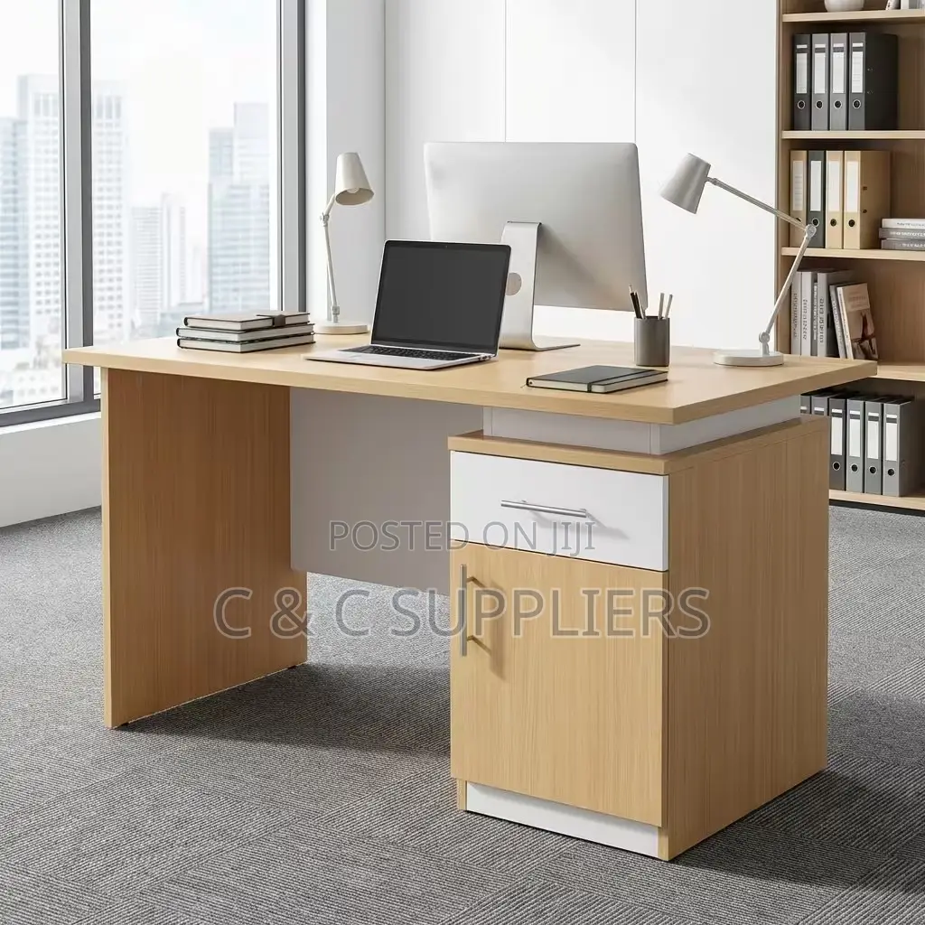 1.4 Meters Office Table With Drawers