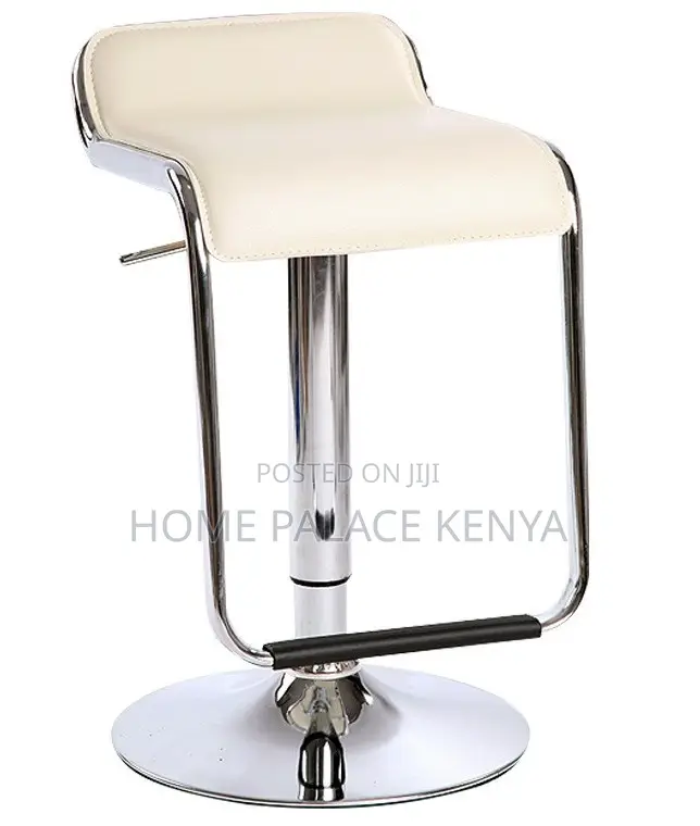Bar Stool: Mid Century Adjustable Pu Leather Bar Stool