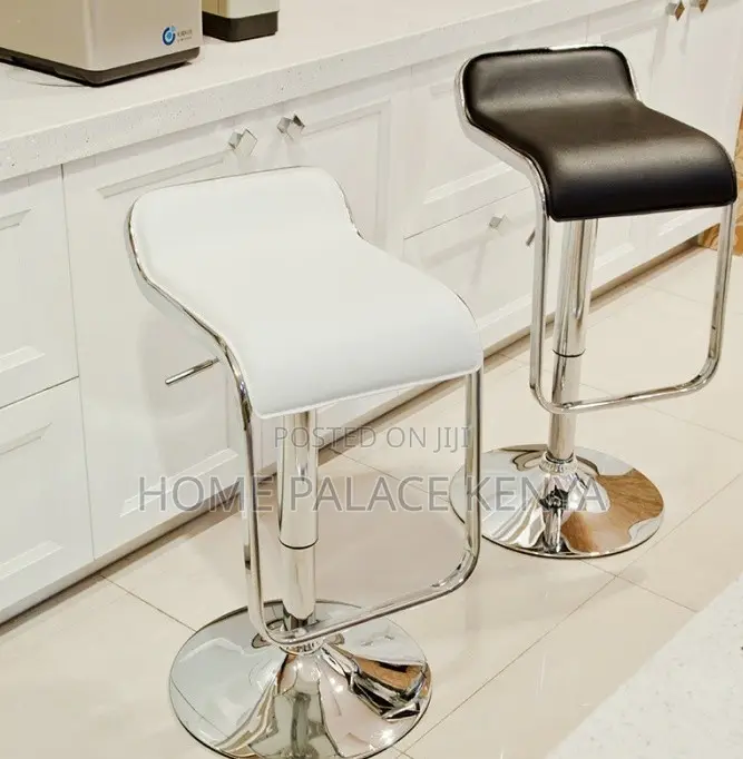 Bar Stool: Mid Century Adjustable Pu Leather Bar Stool