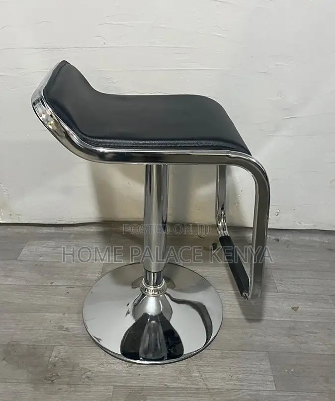 Bar Stool: Mid Century Adjustable Pu Leather Bar Stool