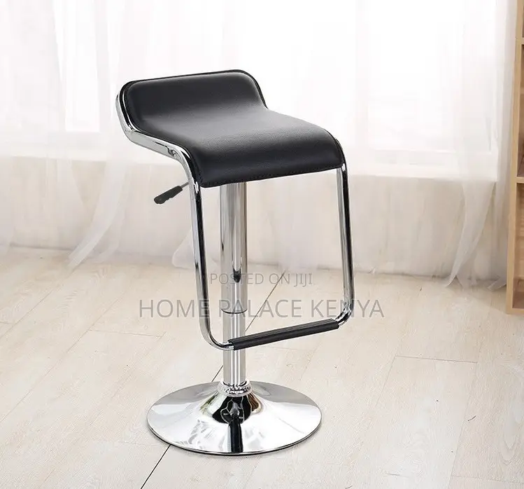 Bar Stool: Mid Century Adjustable Pu Leather Bar Stool
