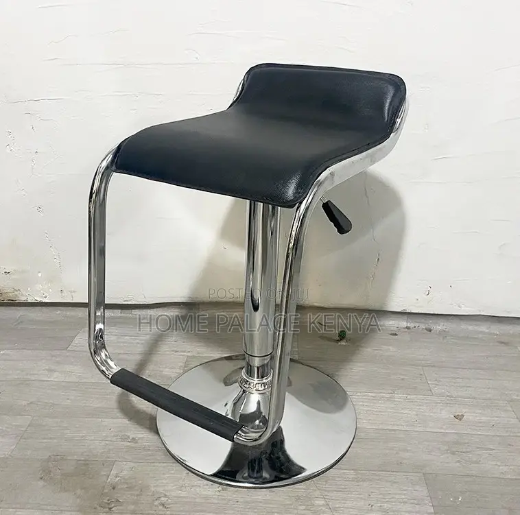 Bar Stool: Mid Century Adjustable Pu Leather Bar Stool