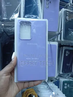 Samsung Galaxy Note 20 Ultra Purple Flexible Silicone Material Case