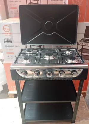 Eurochef 5 Burner Cooker With Shelves Ec -6015